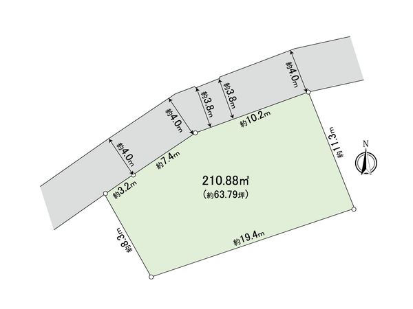 茅ヶ崎市小和田3丁目 区画図 茅ヶ崎市小和田3丁目 区画図
