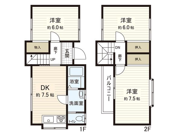 茅ヶ崎市赤羽根 中古戸建 間取図(平面図)