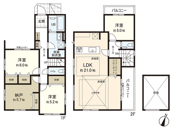 藤沢市辻堂5丁目 間取図(平面図) 藤沢市辻堂5丁目 間取図(平面図)