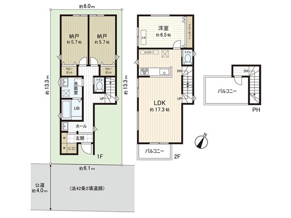 藤沢市辻堂元町5丁目 1号棟 間取図(平面図)