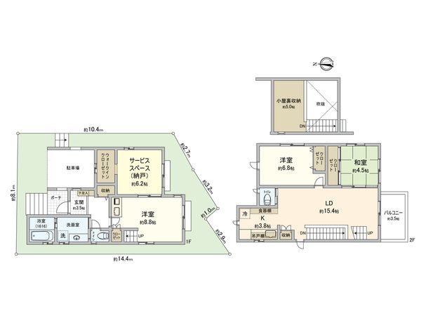 茅ヶ崎市小和田3丁目 間取図(平面図) 茅ヶ崎市小和田3丁目 間取図(平面図)