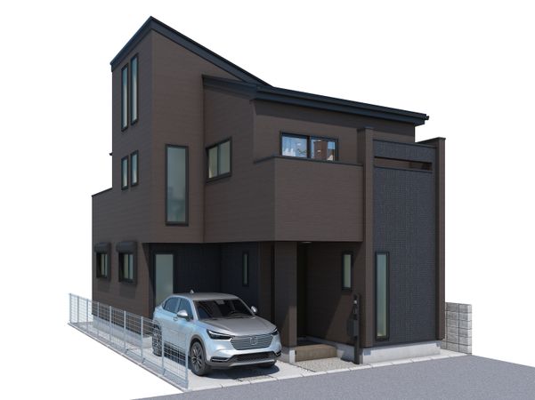 茅ヶ崎市出口町 新築戸建 外観パース図