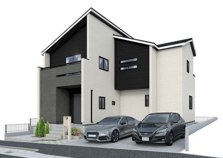 茅ヶ崎市堤 新築戸建 外観パース図