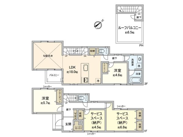 藤沢市城南5丁目 新築戸建7号棟 間取図(平面図)