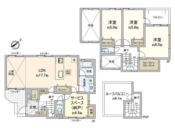 藤沢市城南5丁目 新築戸建8号棟 間取図(平面図)