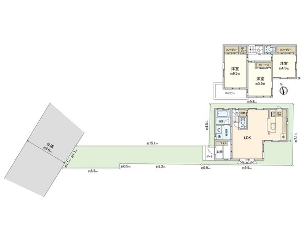 藤沢市辻堂新町1丁目 中古戸建 間取図(平面図) 藤沢市辻堂新町1丁目 中古戸建 間取図(平面図)