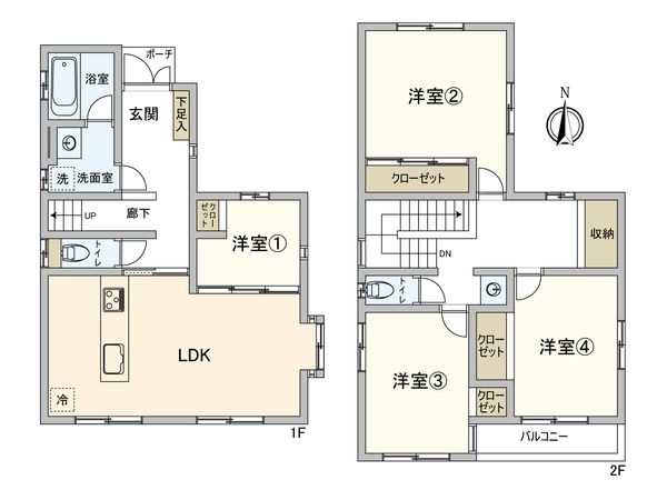 茅ヶ崎市菱沼1丁目 間取図(平面図)