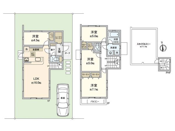 藤沢市辻堂東海岸4丁目 間取図(平面図)