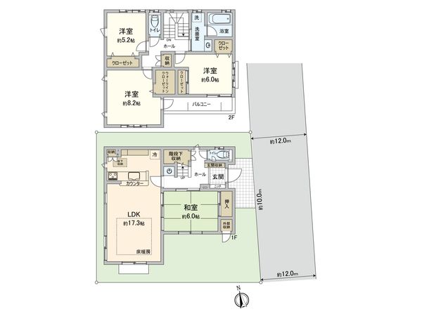 辻堂元町6丁目 間取図(平面図) 辻堂元町6丁目 間取図(平面図)