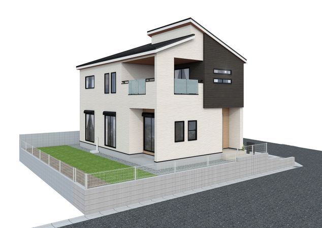 茅ヶ崎市堤 新築戸建 1号棟 外観パース図 茅ヶ崎市堤 新築戸建 1号棟 外観パース図