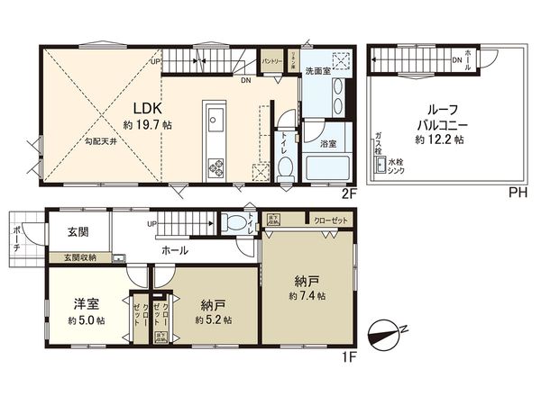 藤沢市辻堂東海岸4丁目(新築戸建)3号棟 間取図(平面図)