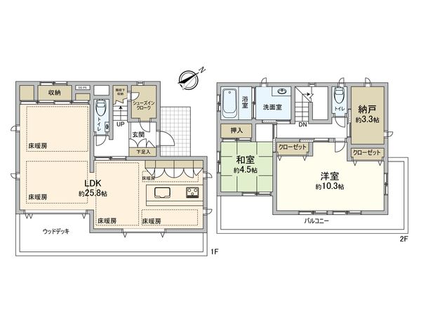 鎌倉市西鎌倉4丁目 戸建 間取図(平面図) 鎌倉市西鎌倉4丁目 戸建 間取図(平面図)