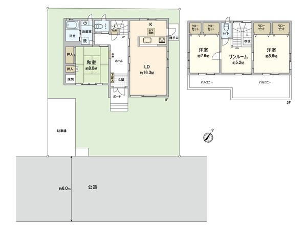 茅ヶ崎市堤 間取図(平面図) 茅ヶ崎市堤 間取図(平面図)