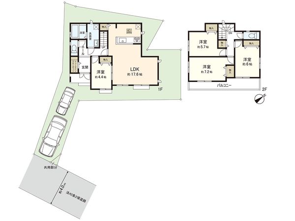 藤沢市辻堂元町3丁目 新築戸建 A号棟 間取図(平面図) 藤沢市辻堂元町3丁目 新築戸建 A号棟 間取図(平面図)
