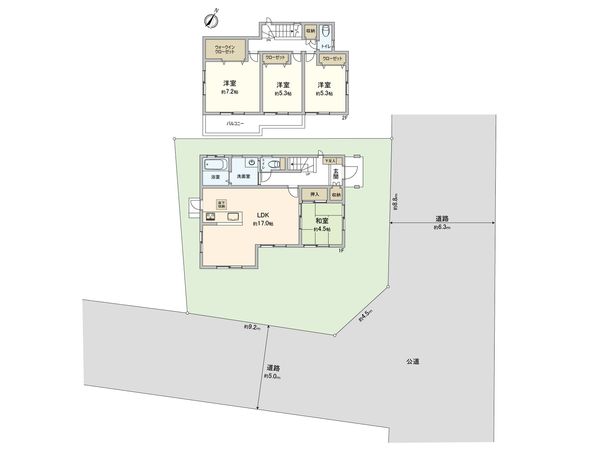 南足柄市狩野 間取図(平面図) 南足柄市狩野 間取図(平面図)