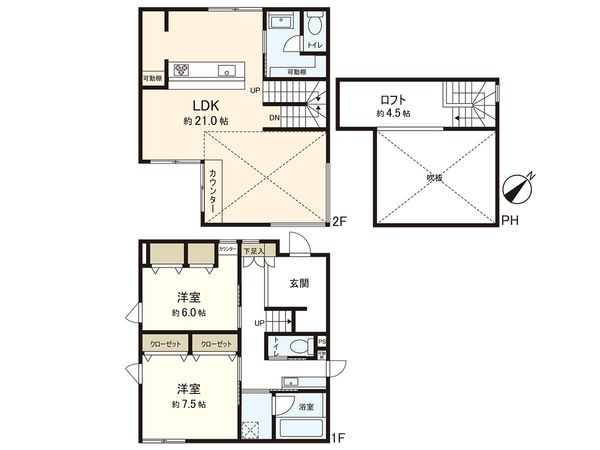 藤沢市辻堂東海岸2丁目 戸建 間取図(平面図) 藤沢市辻堂東海岸2丁目 戸建 間取図(平面図)
