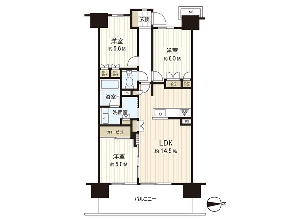 プレミスト湘南辻堂 フォレストフェイス 間取図(平面図)