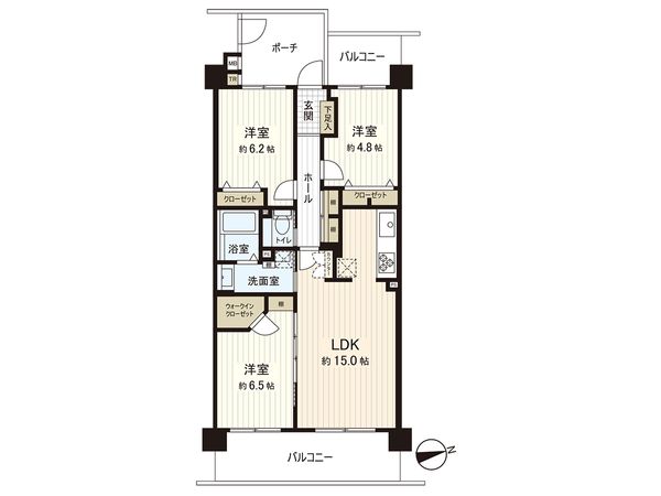 サンクタス湘南藤沢アネーロの丘 間取図(平面図) サンクタス湘南藤沢アネーロの丘 間取図(平面図)