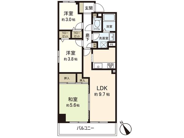 藤沢西ガーデンハウス 間取図(平面図) 間取図(平面図)
