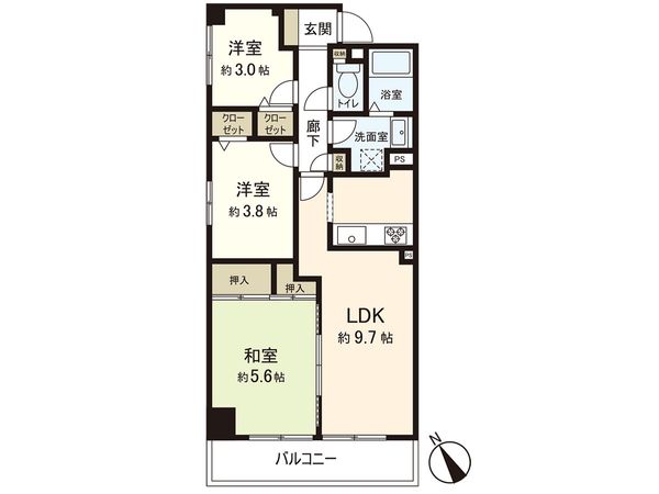 藤沢西ガーデンハウス 間取図(平面図)
