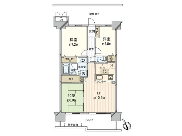 オクトス湘南茅ヶ崎 グランドヒル 間取図(平面図) オクトス湘南茅ヶ崎 グランドヒル 間取図(平面図)