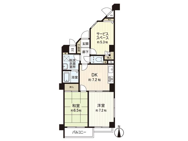 ライオンズマンション辻堂西海岸 間取図(平面図)
