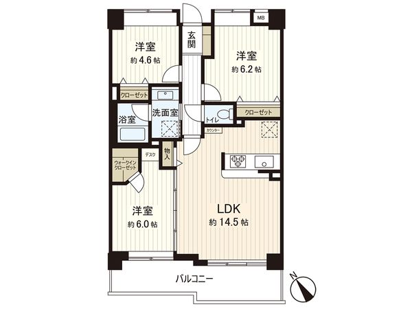 ルイシャトレ湘南ライフタウン 間取図(平面図) 間取図(平面図)