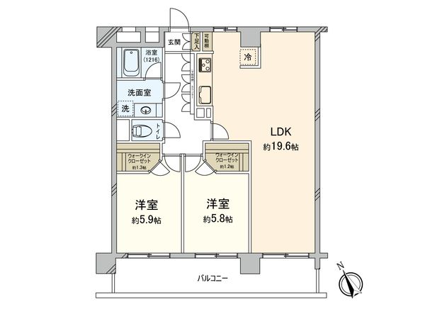 湘南スカイハイツ 1-4号棟 間取図(平面図) 間取図(平面図)