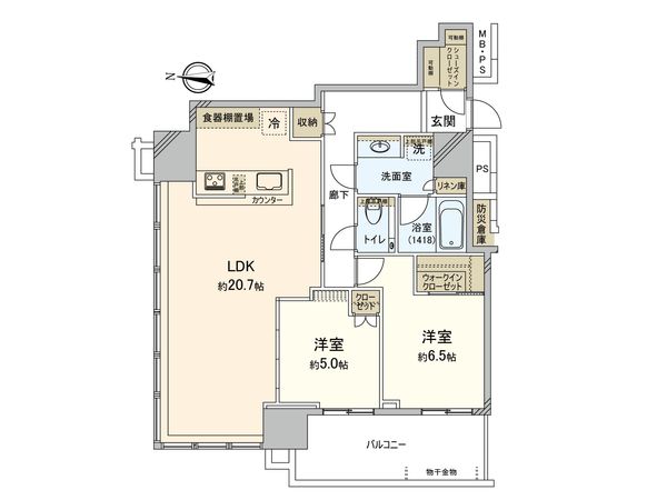 THE TOWER湘南辻堂 間取図(平面図)