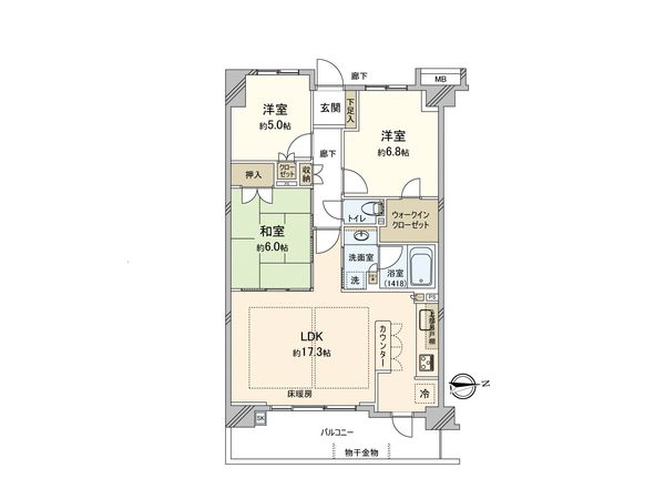 ヴェレーナ湘南海岸 間取図(平面図)