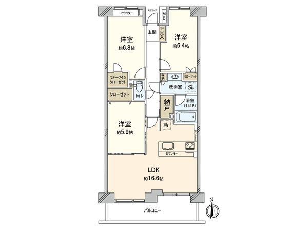 グレーシア湘南ライフタウン 間取図(平面図) 間取図(平面図)