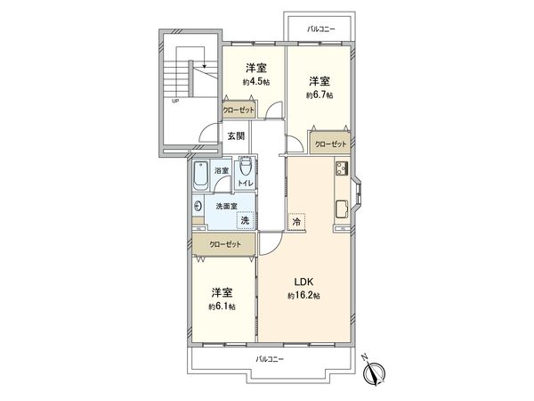 辻堂駅前ハイツ 2号棟 間取図(平面図) 辻堂駅前ハイツ 2号棟 間取図(平面図)