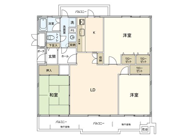 コーポラティブハウス城山 間取図(平面図)