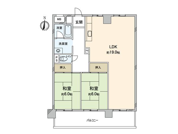 湘南スカイハイツ 間取図(平面図)