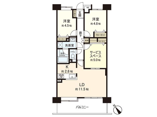 ダイアパレス湘南ライフタウンⅡ 間取図