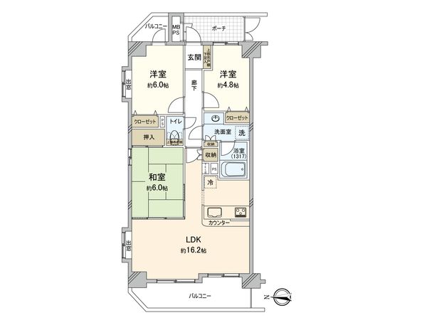 日神パレステージ辻堂 間取図(平面図) 日神パレステージ辻堂 間取図(平面図)