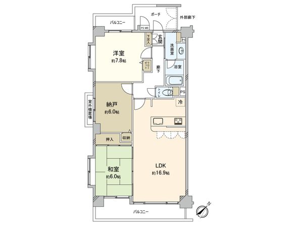 アイディーコート茅ヶ崎海岸 間取図(平面図) アイディーコート茅ヶ崎海岸 間取図(平面図)