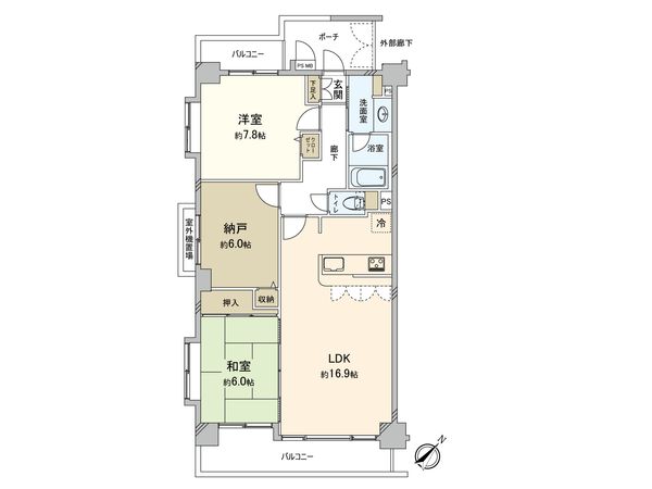 アイディーコート茅ヶ崎海岸 間取図(平面図) アイディーコート茅ヶ崎海岸 間取図(平面図)
