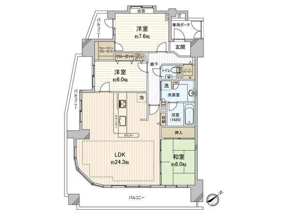 ライオンズマンション茅ヶ崎グランコースト 間取図(平面図) ライオンズマンション茅ヶ崎グランコースト 間取図(平面図)