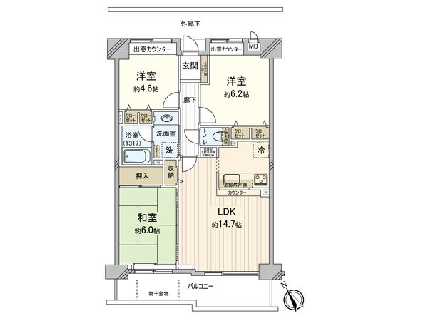 ルイシャトレ湘南ライフタウン 間取図(平面図) ルイシャトレ湘南ライフタウン 間取図(平面図)