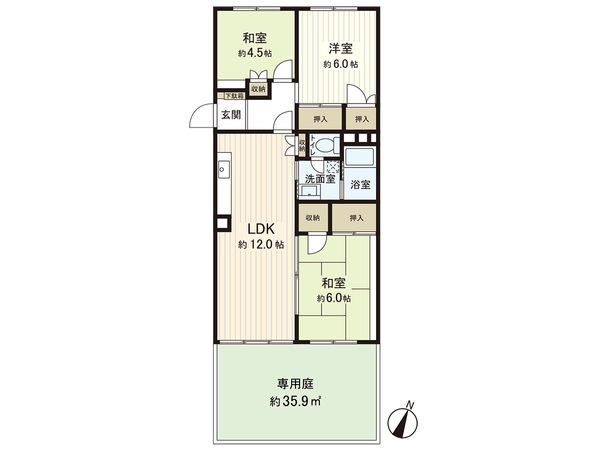 湘南ハイム FW棟 間取図(平面図) 湘南ハイム FW棟 間取図(平面図)