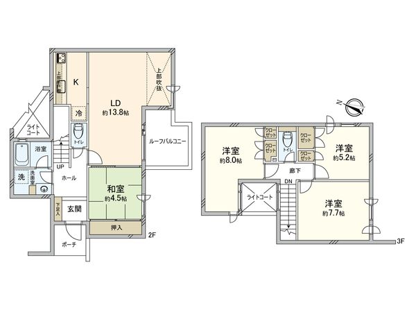 茅ヶ崎緑が浜ハイツ 間取図(平面図) 茅ヶ崎緑が浜ハイツ 間取図(平面図)