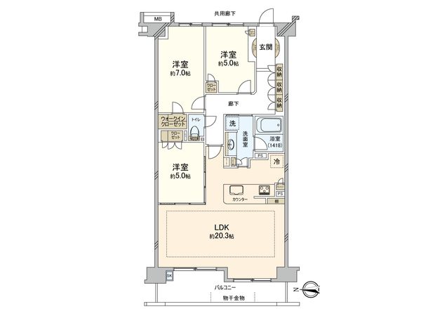 ヴェレーナ湘南海岸 間取図(平面図) ヴェレーナ湘南海岸 間取図(平面図)