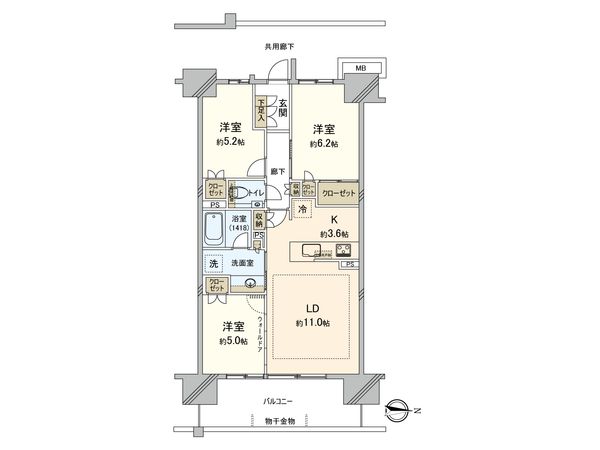 プレミスト湘南辻堂 フォレストフェイス 間取図(平面図) プレミスト湘南辻堂 フォレストフェイス 間取図(平面図)