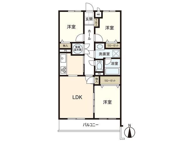 ライオンズマンション湘南茅ケ崎 間取図(平面図)