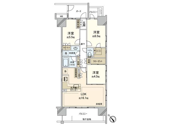 湘南藤沢ミッドレジデンス 間取図(平面図) 湘南藤沢ミッドレジデンス 間取図(平面図)