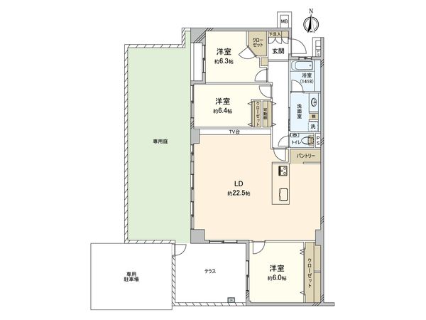 パークハイム茅ヶ崎東海岸南 間取図(平面図) パークハイム茅ヶ崎東海岸南 間取図(平面図)