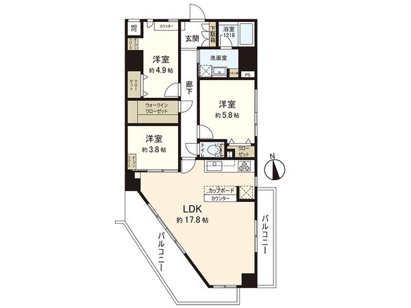 プレール湘南辻堂ステーションタワー 間取図(平面図) 間取図(平面図)