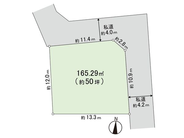 藤沢市長後 土地 区画図 藤沢市長後 土地 区画図