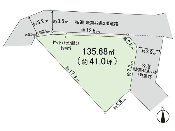 藤沢市辻堂3丁目 土地 区画図